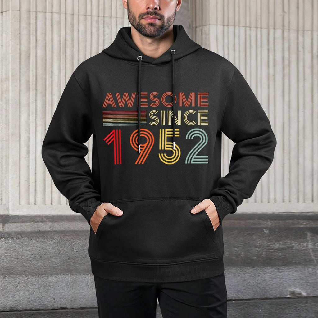 70 Birthday Decorations Men Women 1952 BDay 70th Birthday Durable Construction Hoodie