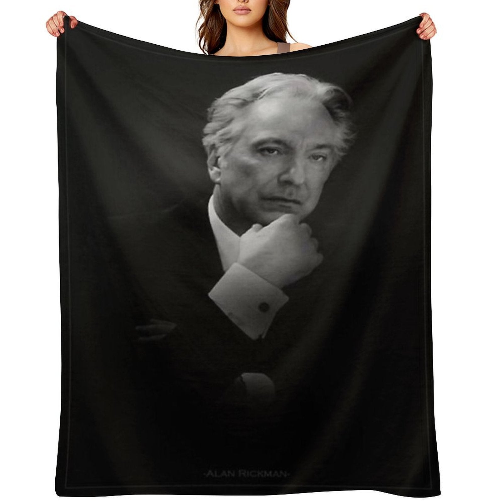 Alan Rickman Premium Throw Blanket