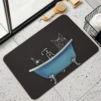 Copy of Cat Take A Bath  Multi-Purpose Bath Mat