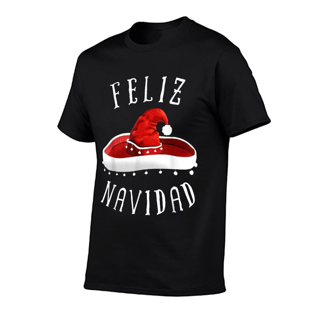 Santa Hat Sombrero Christmas Mexico Feliz Navidad T  Classic T-Shirt