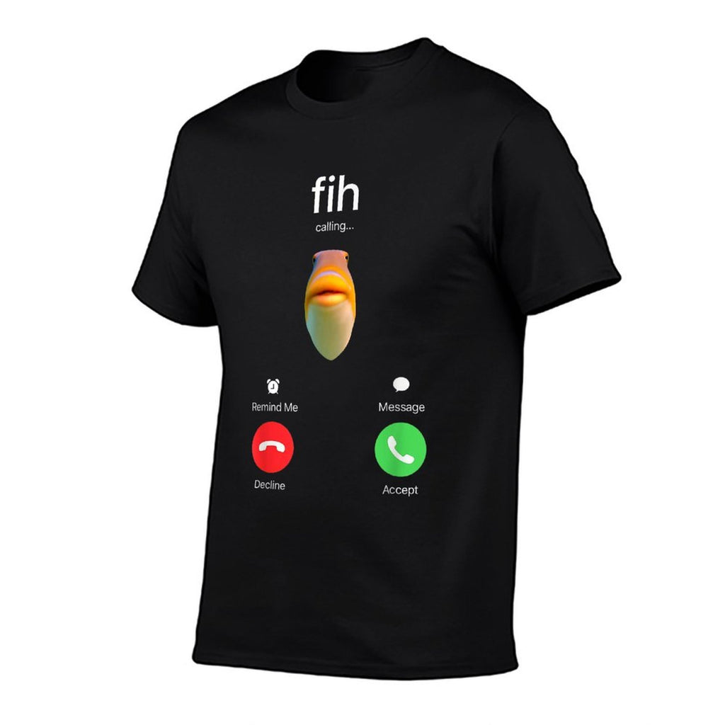 Fih Calling Accept Decline Funny Fishing Meme Fisherman  Moisture-wicking T-Shirt