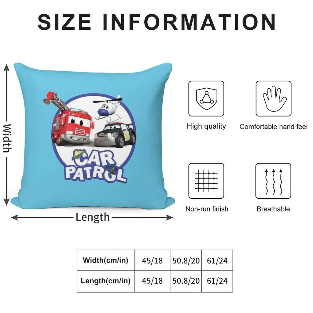 Car Patrol of Car City Soft Anti-Pilling Throw Pillow