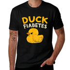 Funny Diabetes Awareness I Duck Fiabetes I Cool Rubber Duck Comfortable T-Shirt