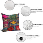 Funny Pakistani Truck Art Poetry Soft Luxury Feel Throw Pillow