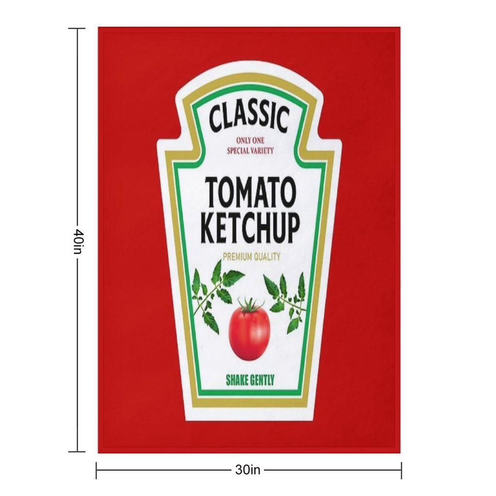 Ketchup Halloween 2023 Costume Family Group Matching Couple Mustard Mayo Gift-ready Throw Blanket