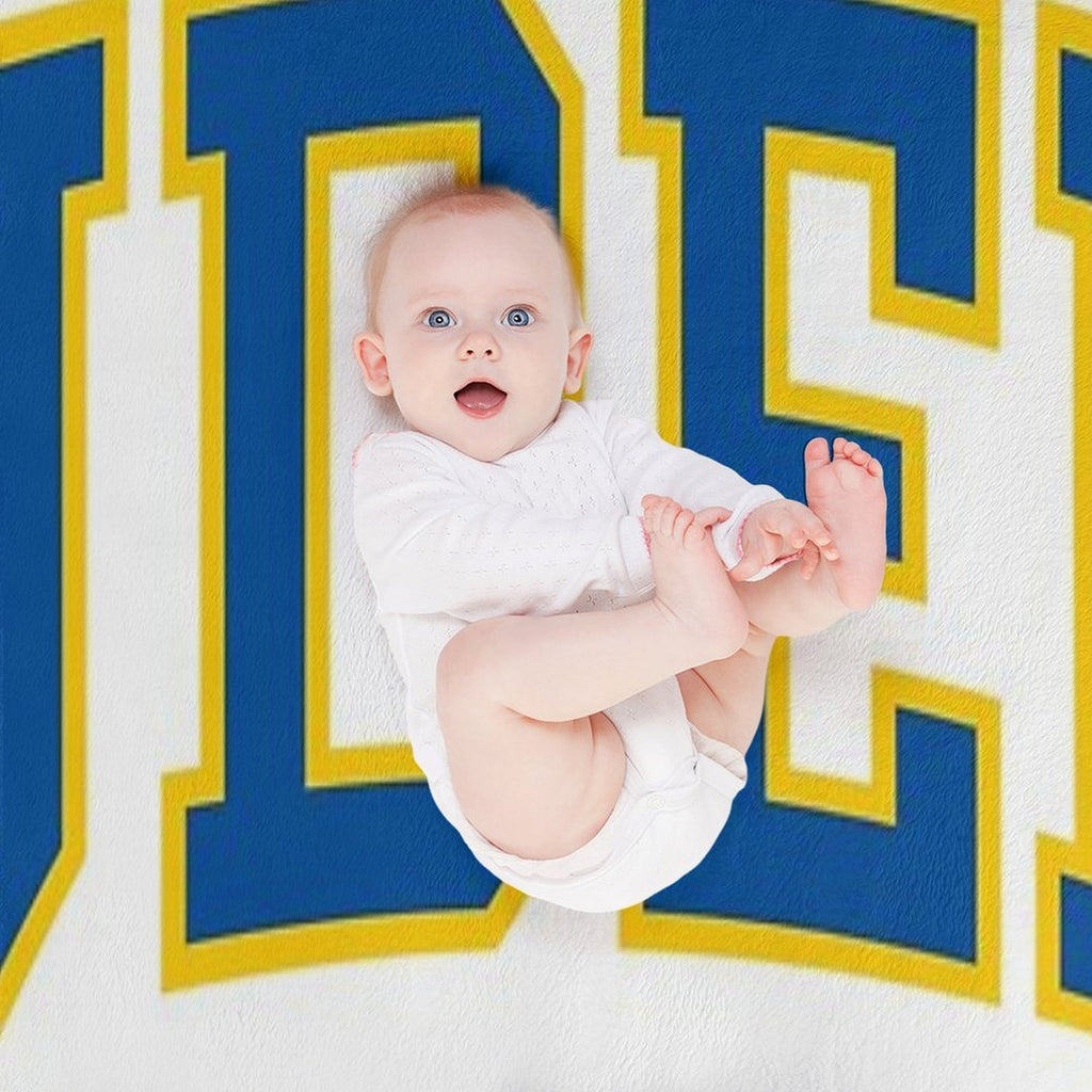 Udel - College Font Curved Quick-dry Throw Blanket