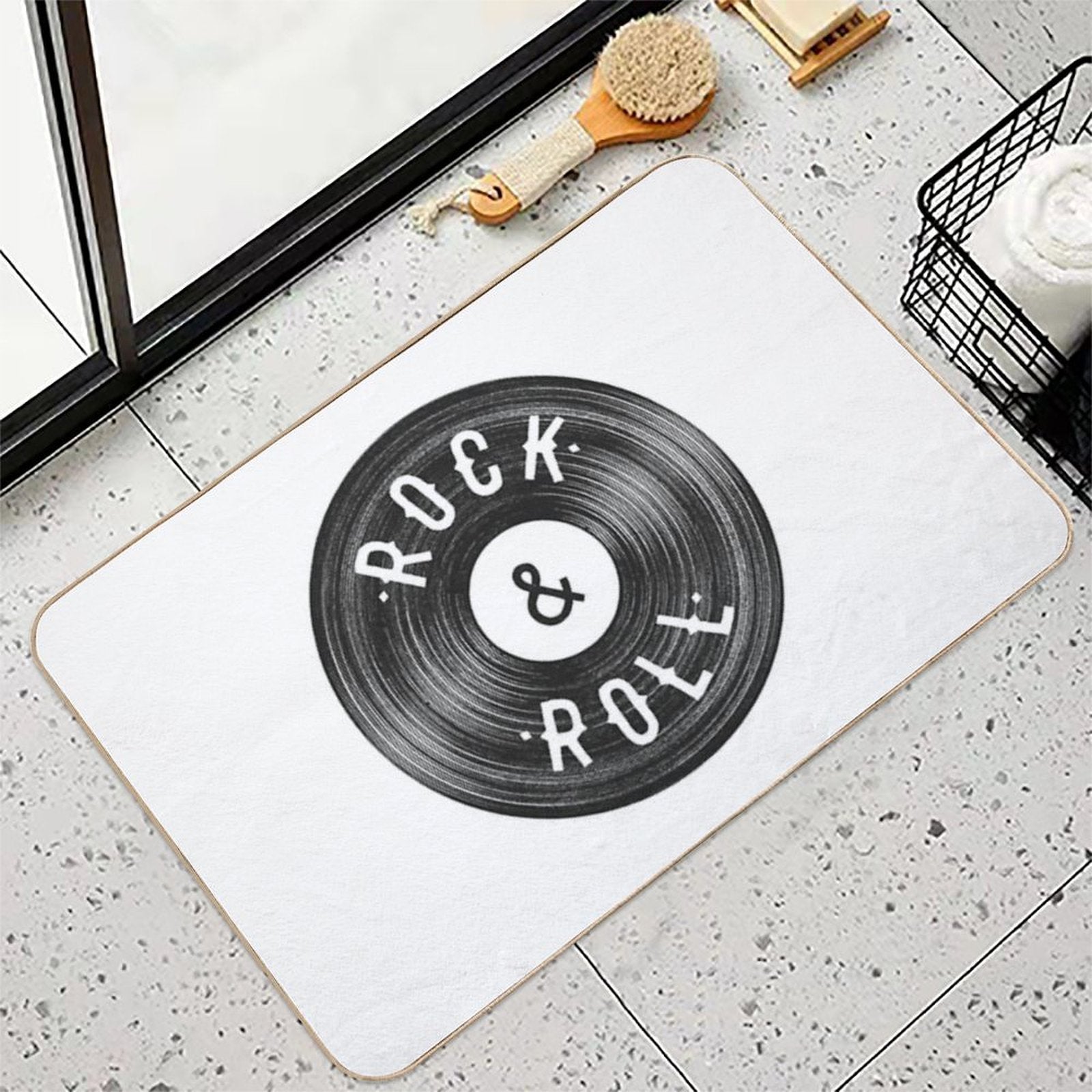 Rock & Roll  Non-Slip Bath Mat