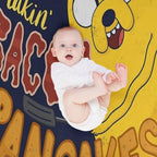 Makin' Bacon Pancakes - Jake The Dog Wrinkle-free Throw Blanket