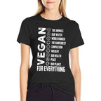 Vegan For Everything T PlanetEarth Day, Save The Bees  Fade-proof Color T-Shirt