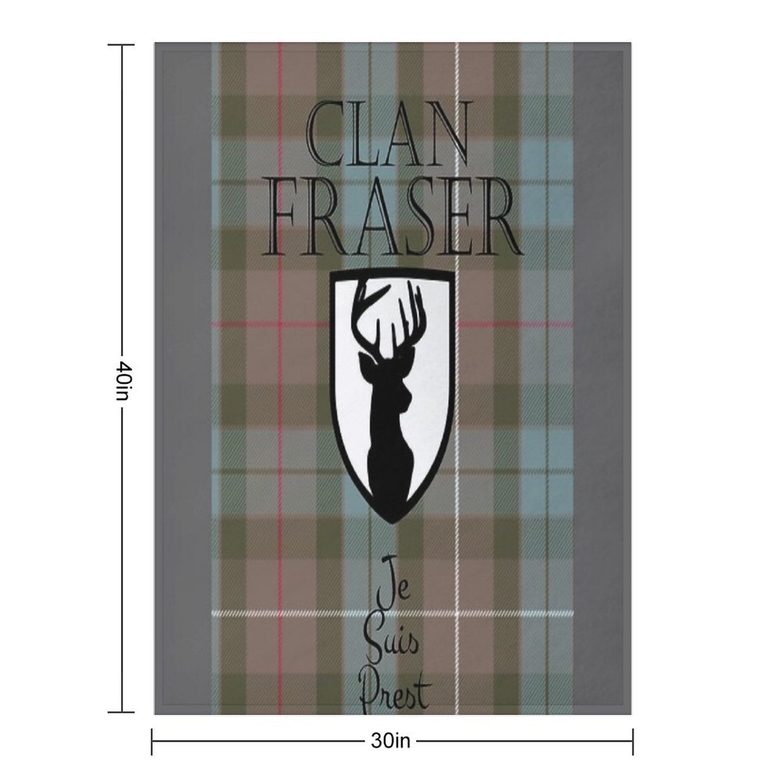 OutlanderClan Fraser Premium Throw Blanket