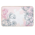 Flowers  Rapid-Drying Bath Mat