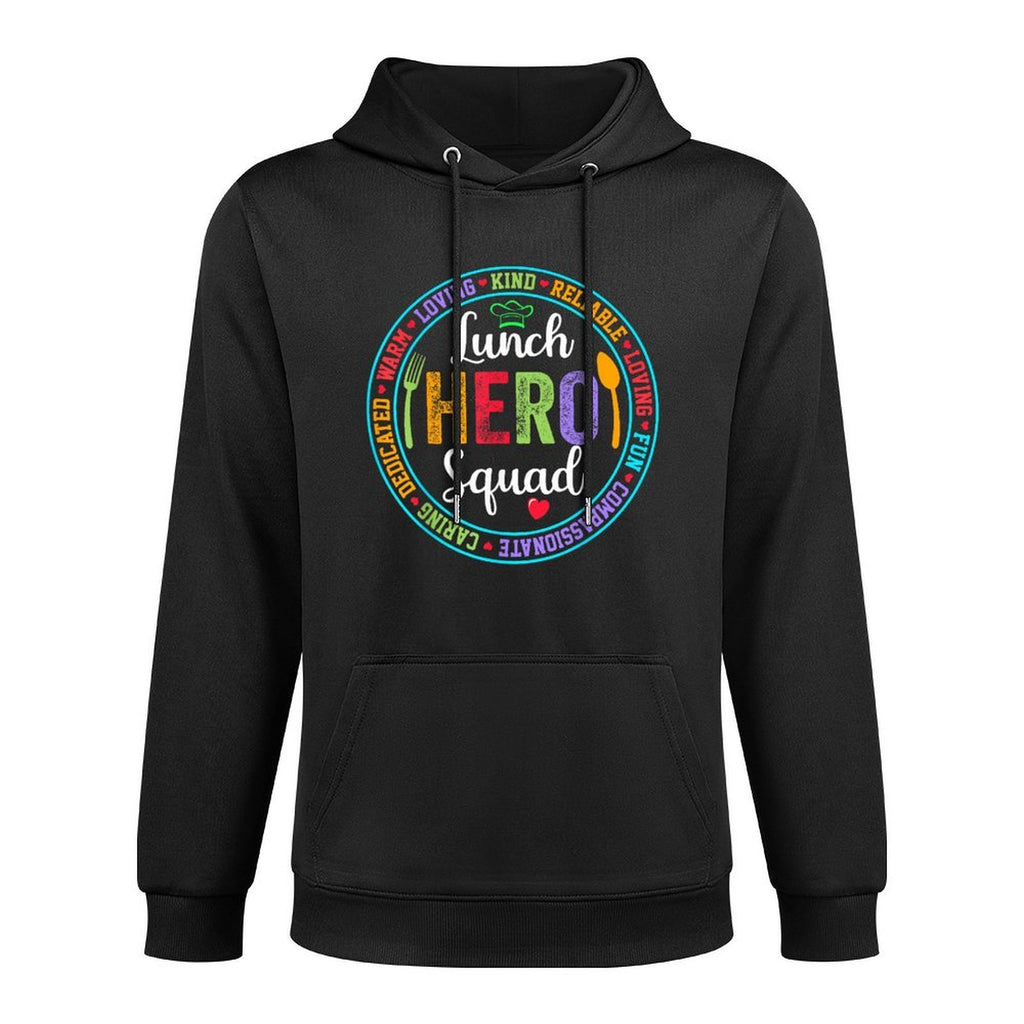 Lunch Hero Squad Lunch Lady School Cafeteria Worker Layering Staple Hoodie