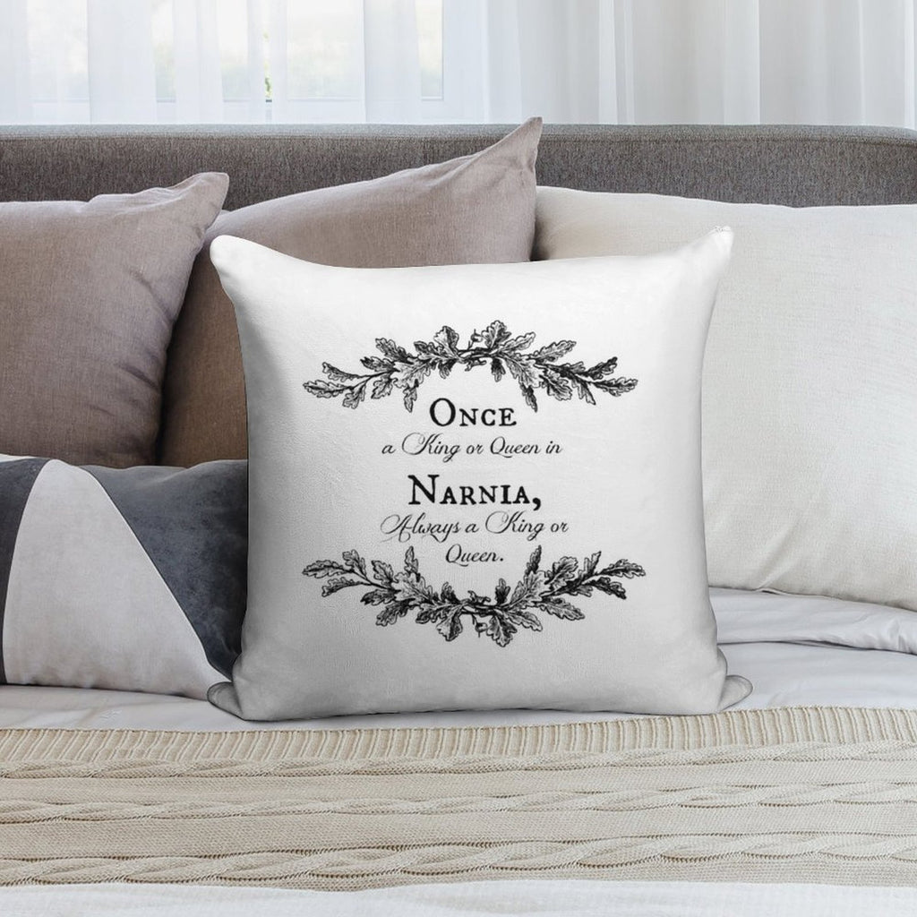 Once A King Or Queen Soft Luxury Feel Throw Pillow