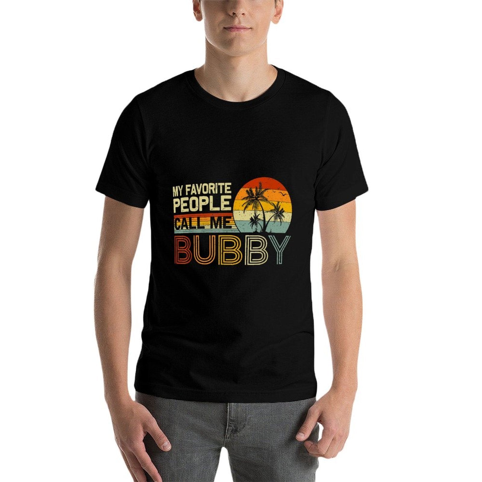 My Favorite People Call Me Bubby Vintage Retro Funny Bubby  Vintage-inspired T-Shirt