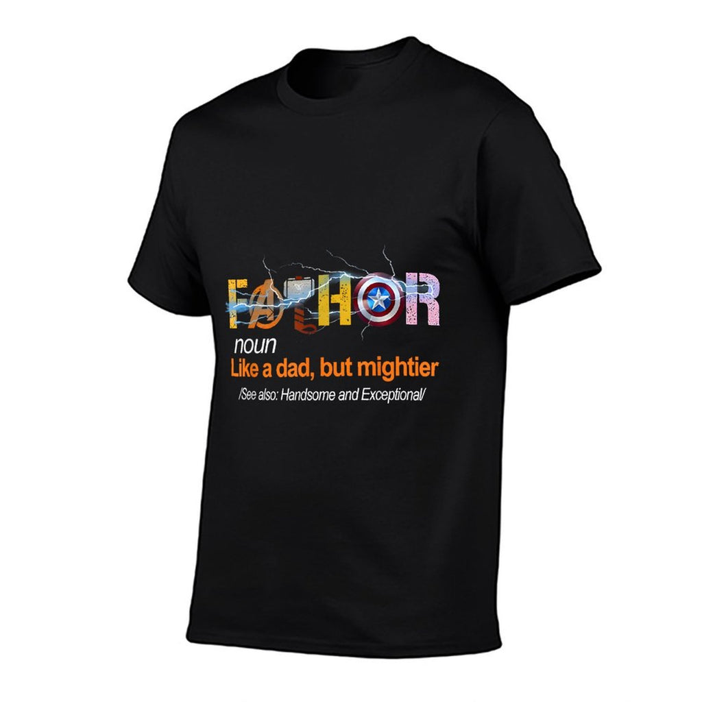 Fa-Thor Like Dad Just Way Mightier Hero Fathers Day  Trendy Pattern T-Shirt