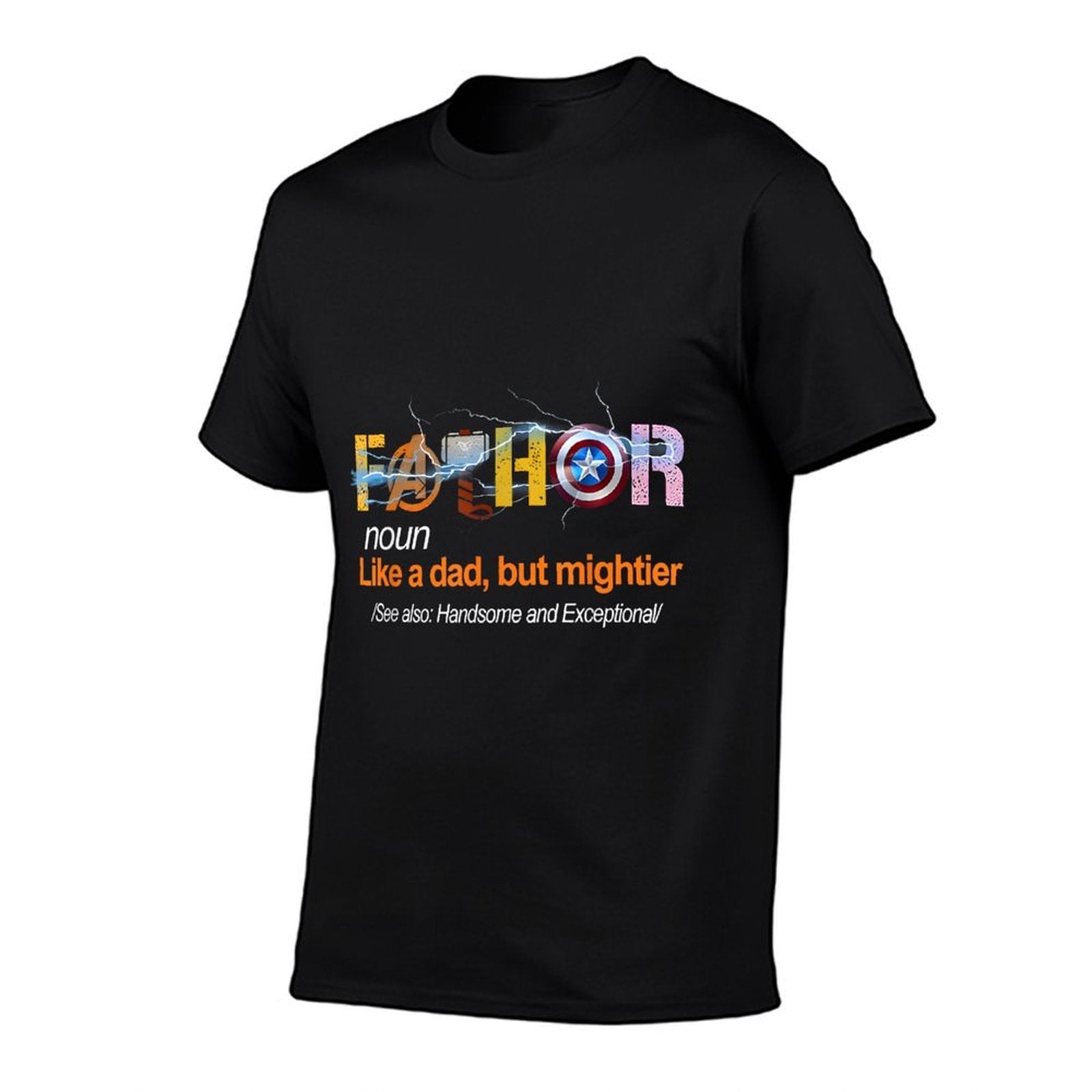Fa-Thor Like Dad Just Way Mightier Hero Fathers Day  Trendy Pattern T-Shirt
