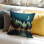 Star Forest Reflection Soft Skin-Friendly Throw Pillow