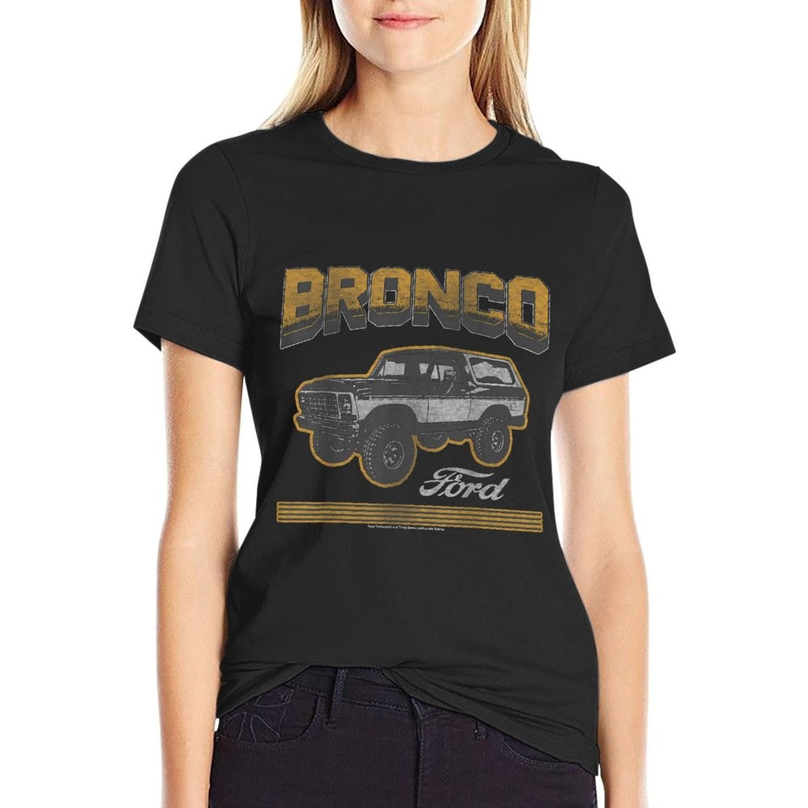 Ford - Bronco SUV With Logo  Tagless Design T-Shirt
