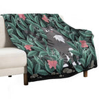 Butterfly Garden (Tabby Cat Version) Durable Throw Blanket