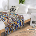 Mosaic Dogs Eco-conscious Throw Blanket