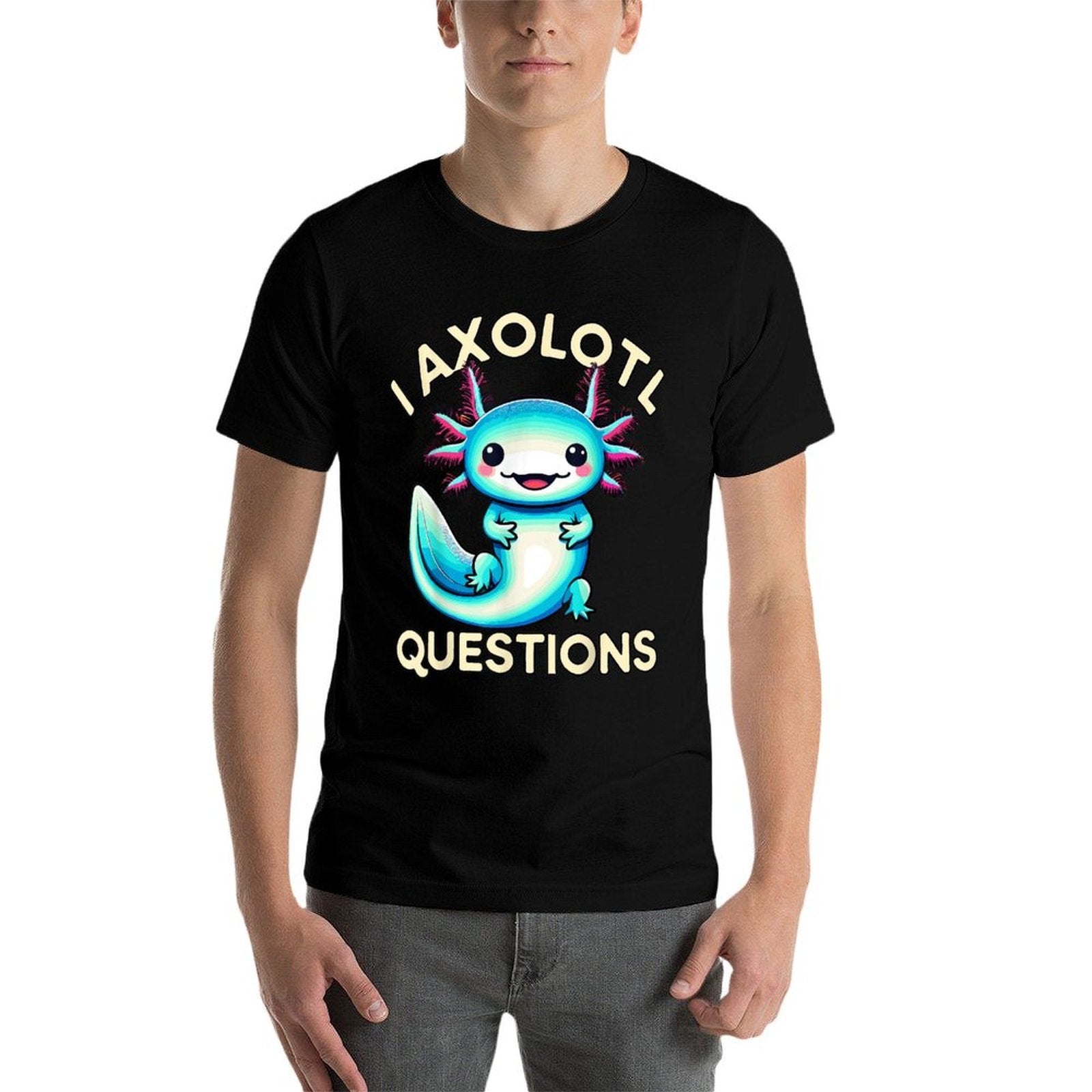 Funny I Axolotl Questions  High-quality Stitching T-Shirt