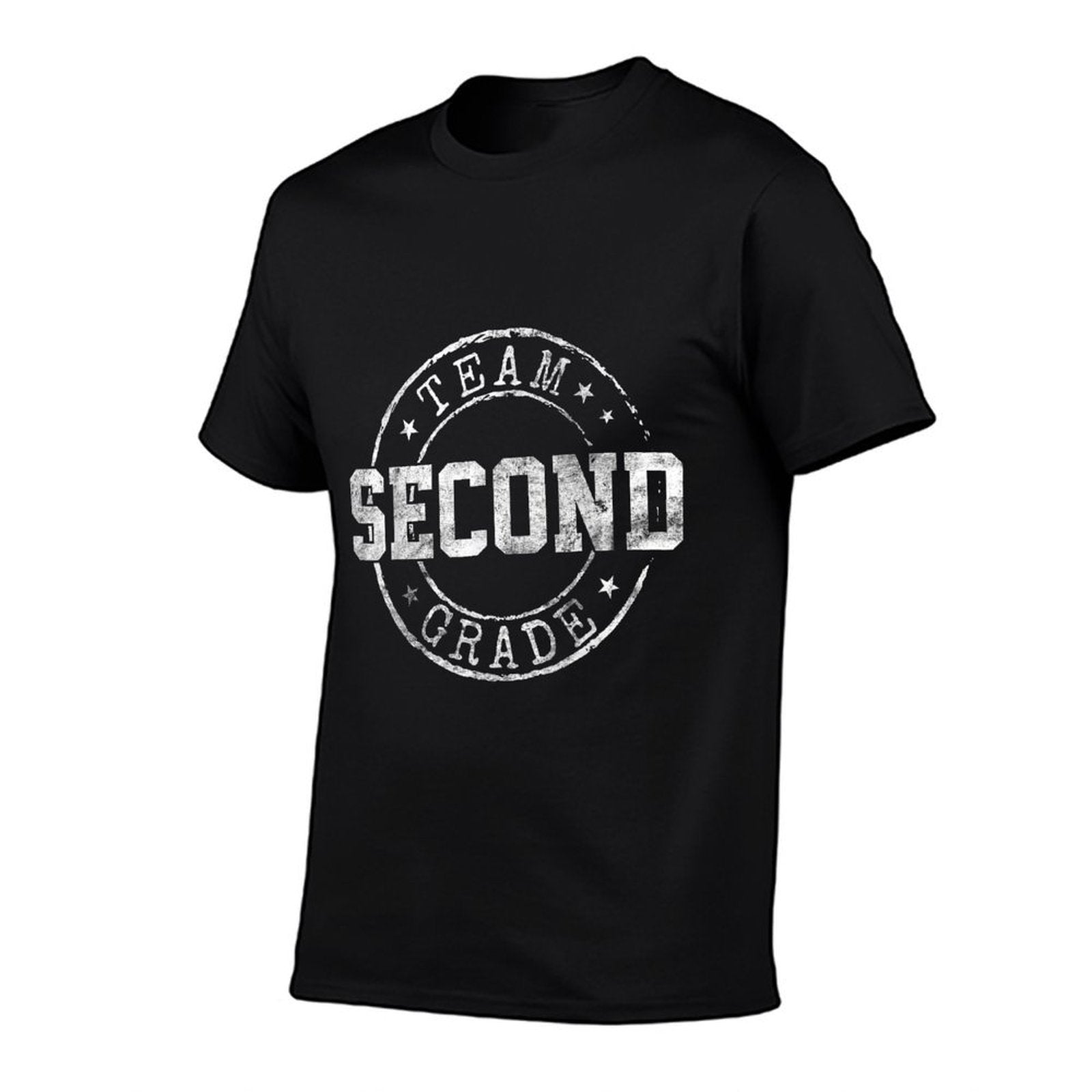 Second Grade Dream Team 2nd Grade First Day Of School  Ribbed Collar T-Shirt
