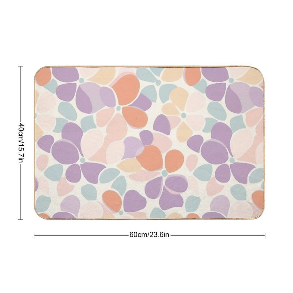 Dreamy Flower Power  Dirt-Trapping Bath Mat
