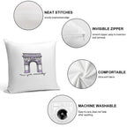 NYU Sticker Soft Skin-Friendly Throw Pillow