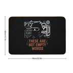 These Are Not Empty Words JStark  Dirt-Trapping Bath Mat