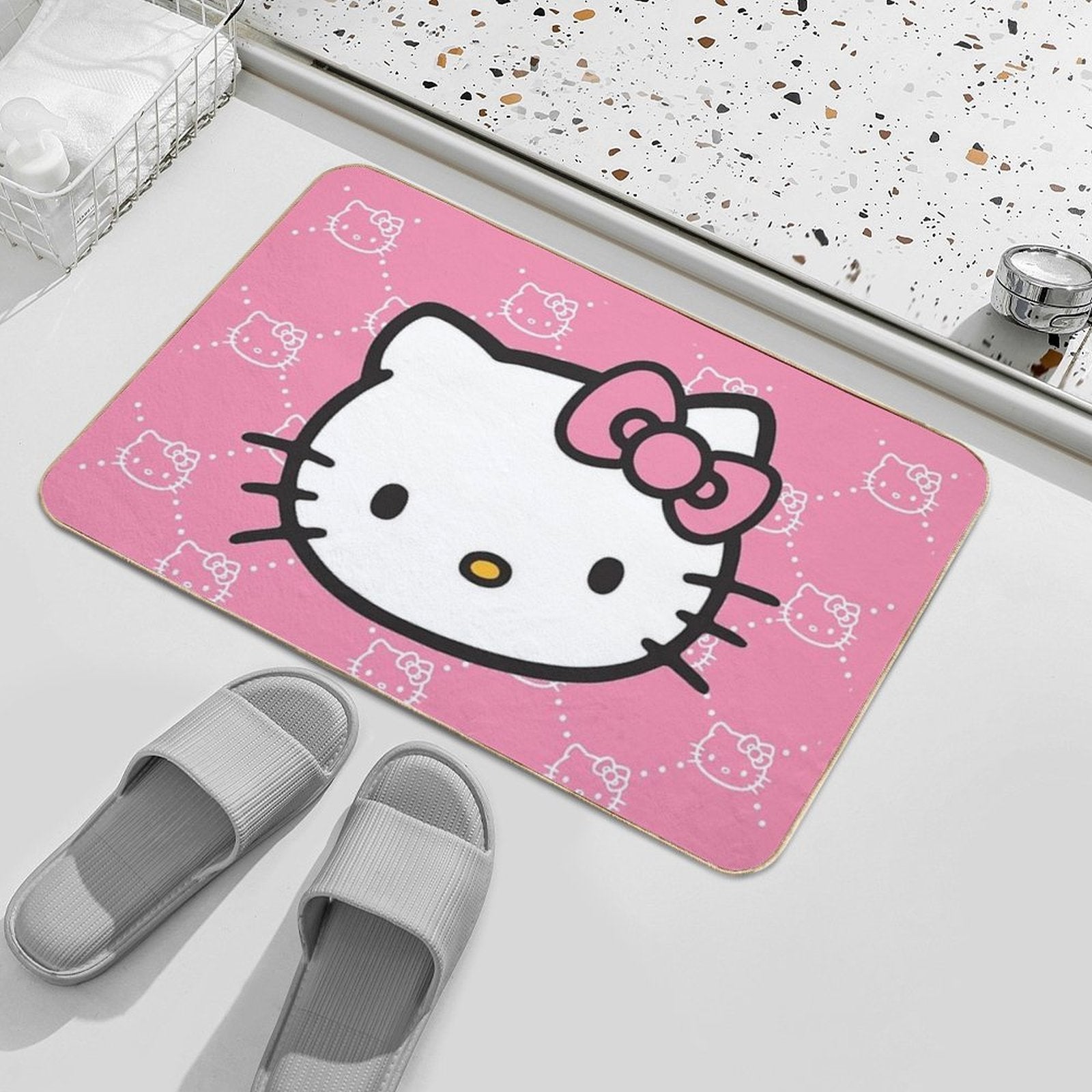 Pink Hello Kitty Design  Versatile Bath Mat