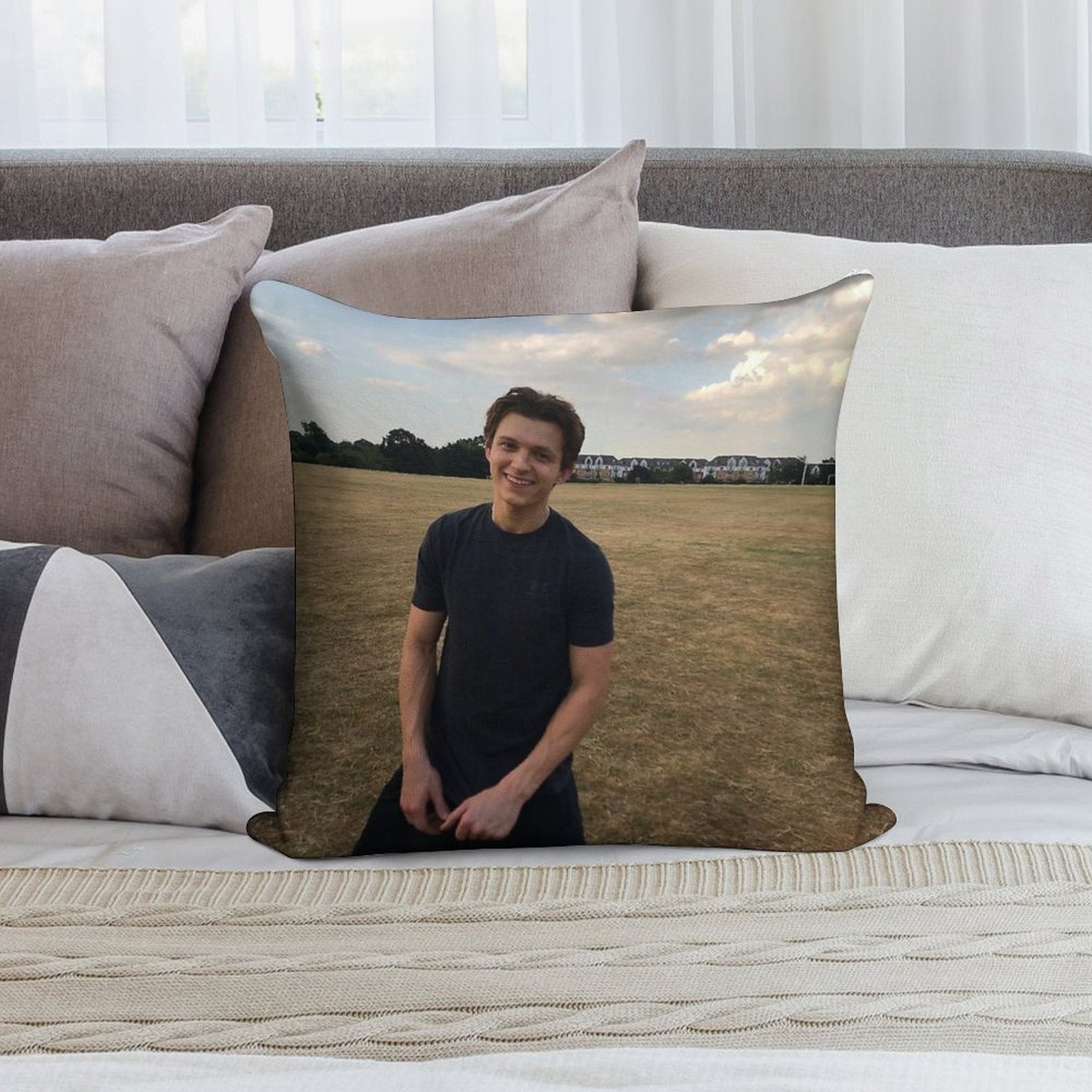 Tom Holland Soft Easy Maintenance Throw Pillow