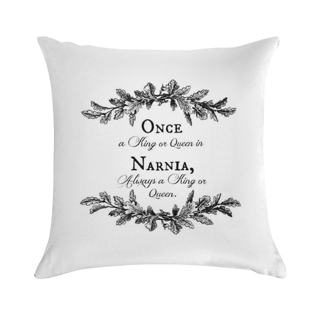 Once A King Or Queen Soft Luxury Feel Throw Pillow