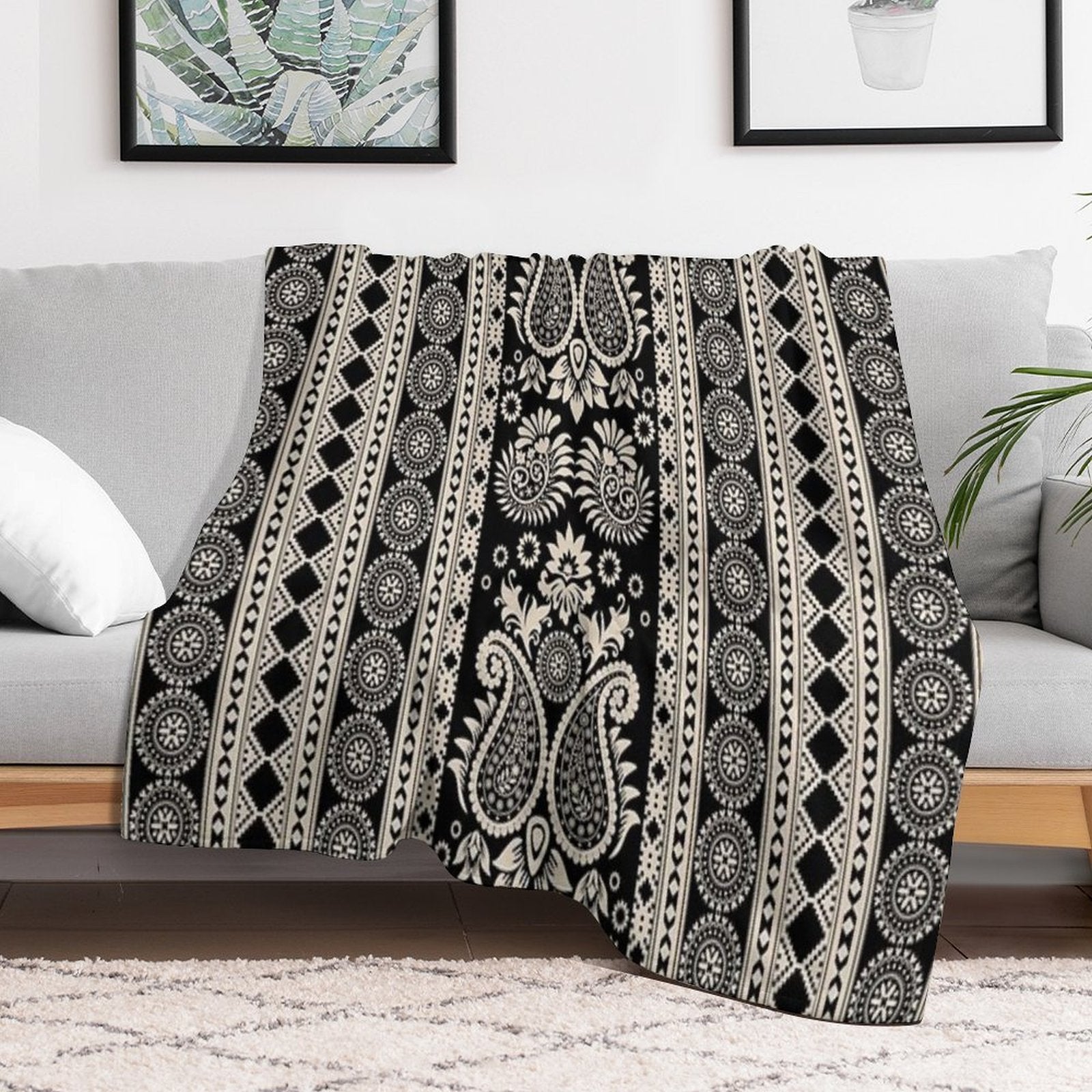 Wallpaper Pattern Wrinkle-free Throw Blanket