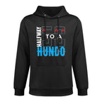 Halfway To A Hundo 50th Birthday Shrink-Resistant Hoodie