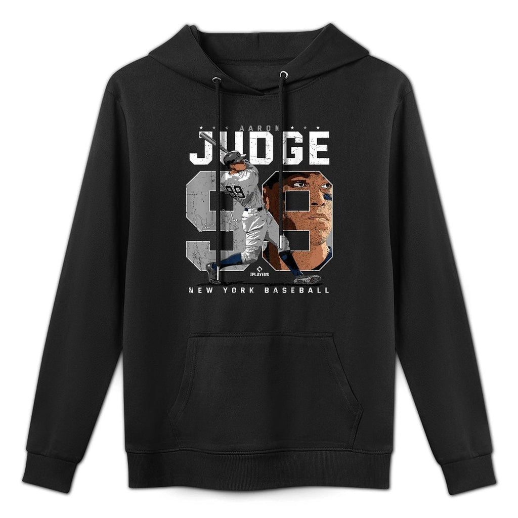 Aaron Judge Number Portrait Baj New York MLBPA Customizable Surface Hoodie
