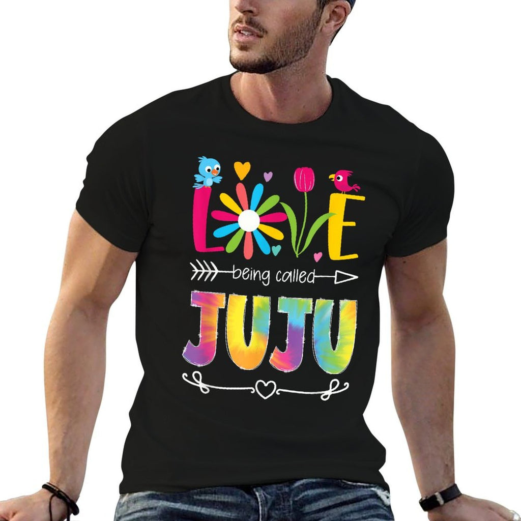 Love Being Called Juju Grandma Juju Grandmother  Oversized Silhouette T-Shirt