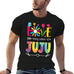 Love Being Called Juju Grandma Juju Grandmother  Oversized Silhouette T-Shirt