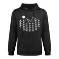 Trees Wildlife Nature Vintage Forest Shape Retention Hoodie
