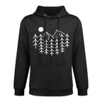 Trees Wildlife Nature Vintage Forest Shape Retention Hoodie