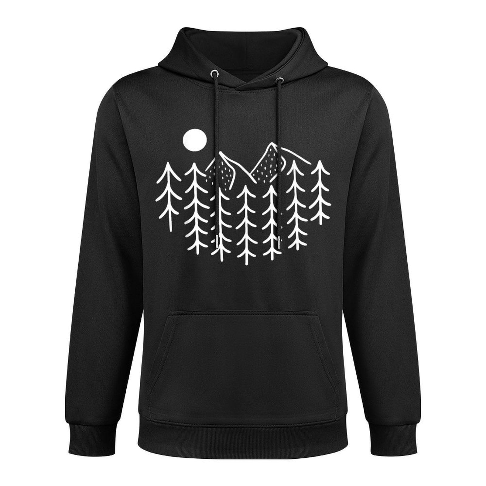 Trees Wildlife Nature Vintage Forest Shape Retention Hoodie
