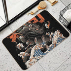 The Black Sushi Dragon  Absorbent Bath Mat