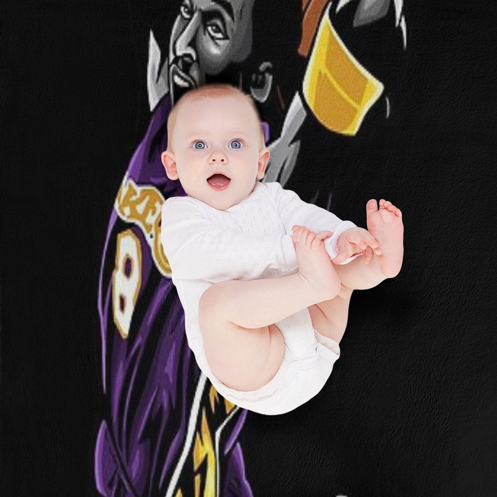 Kobe A Career Retrospective Easy Care Throw Blanket
