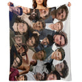 Daniel Sharman Photo Collage Gift-ready Throw Blanket