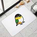 Chubby Black Headed Caique  Slip-Resistant Bath Mat