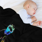 Puddle Jumping - Scooter Boy Shrink-resistant Throw Blanket