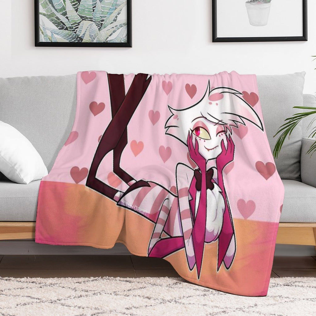 Hazbin Hotel - Angel Dust Anti-pilling Throw Blanket