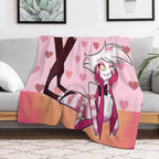 Hazbin Hotel - Angel Dust Anti-pilling Throw Blanket