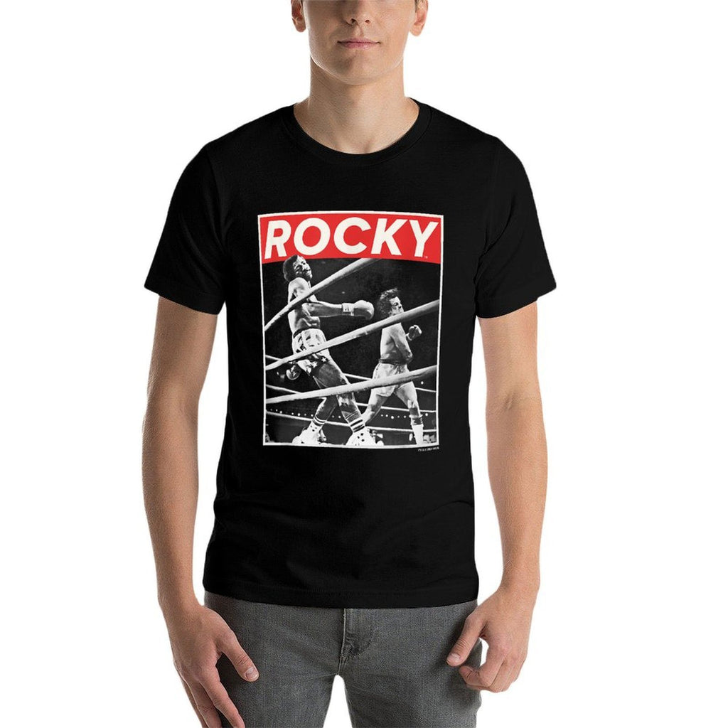 Rocky Savage Punch Apollo Creed Fight Vintage Panel  Odor-resistant T-Shirt