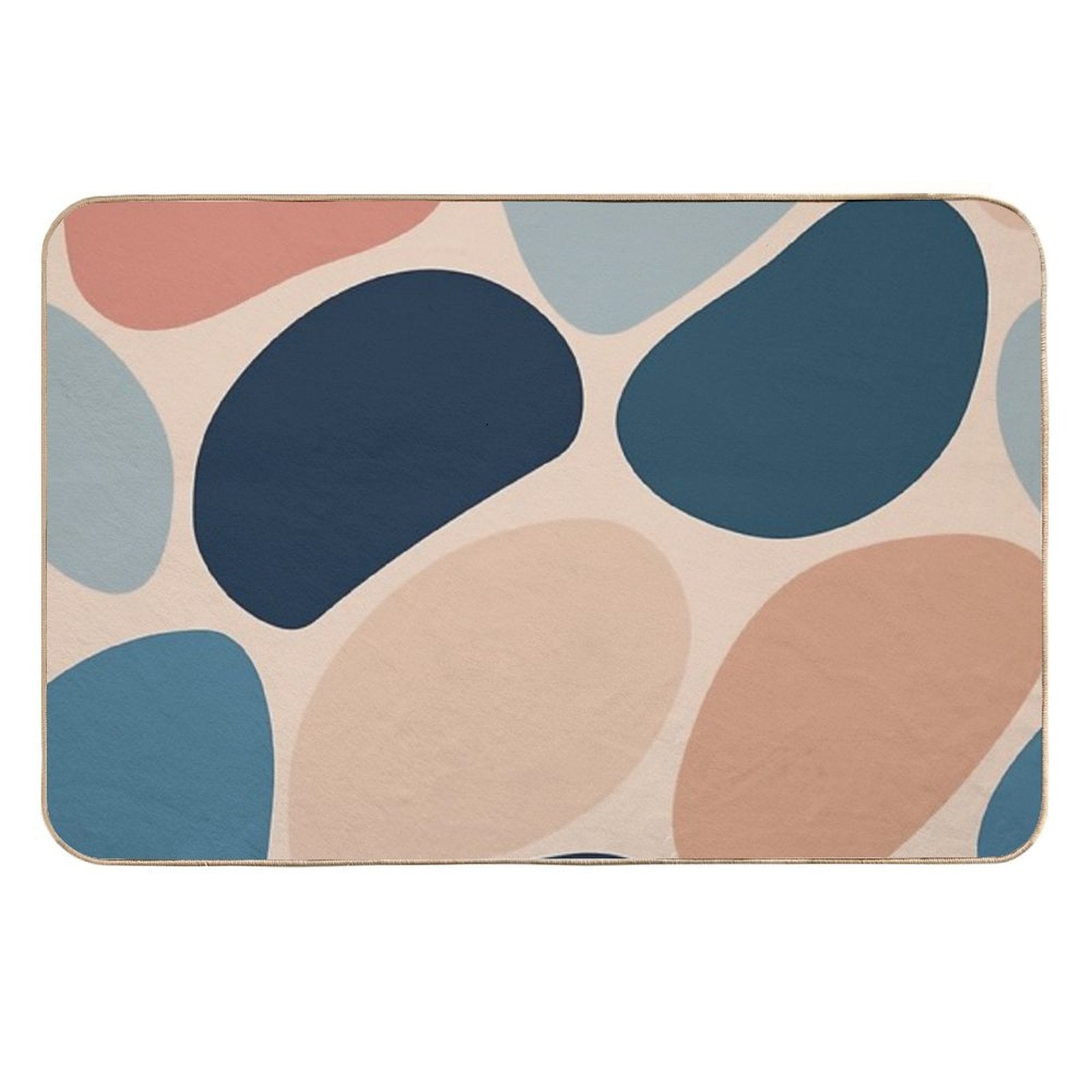 Spots Abstract Pattern  Dirt-Trapping Bath Mat