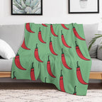 Cute Chili Pepper - Kawaii Gift-ready Throw Blanket